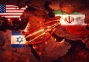 geopolitical_news_illustration_showing_Middle_East_map_with_Iran_Israel_and_USA_Kudos Press